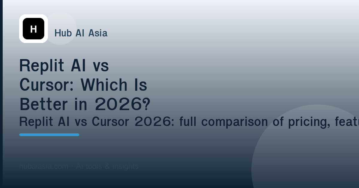 Replit AI vs Cursor: Which Is Better in 2026? — illustration for HubAI Asia article